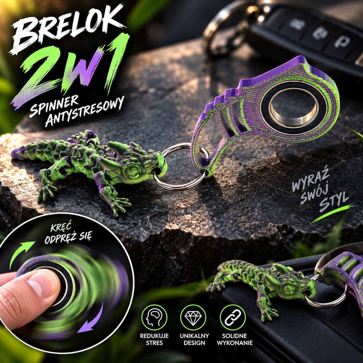 KeySpinner Smok Goblin – brelok spinner