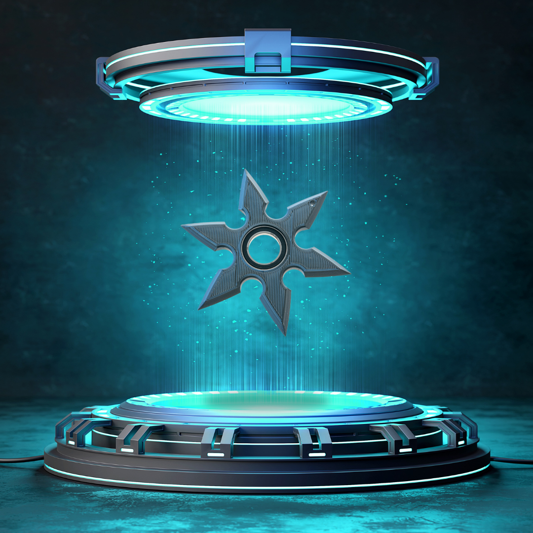 Ninja Shuriken Spinner Brelok do Kluczy - Hit TikTok!