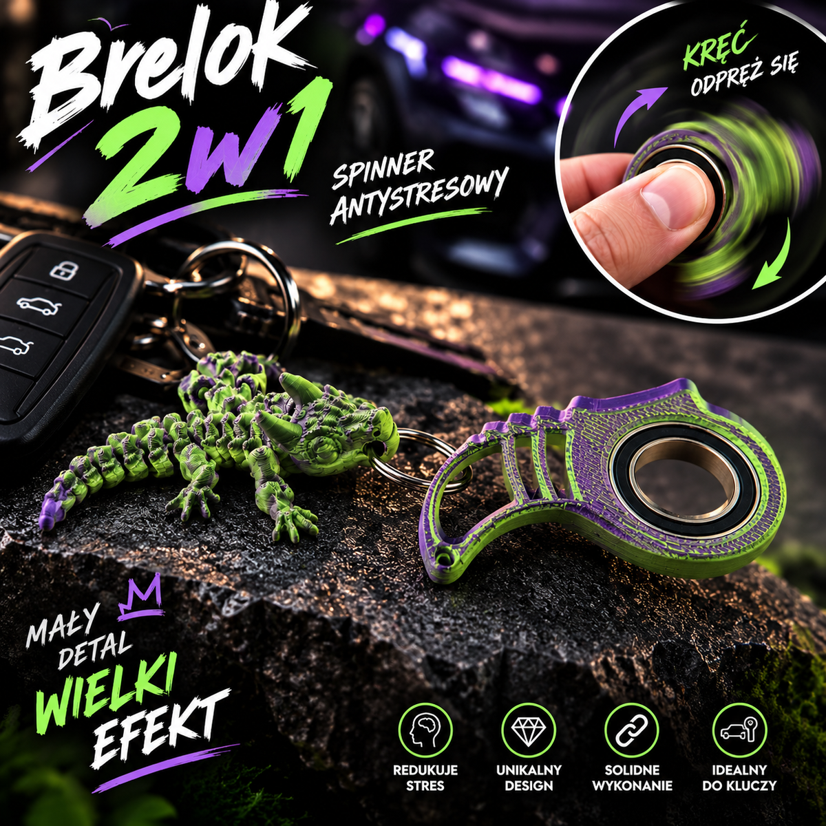 KeySpinner Smok Goblin – brelok spinner