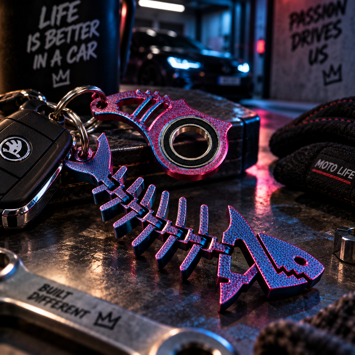 KeySpinner Rybka Midnight – brelok spinner