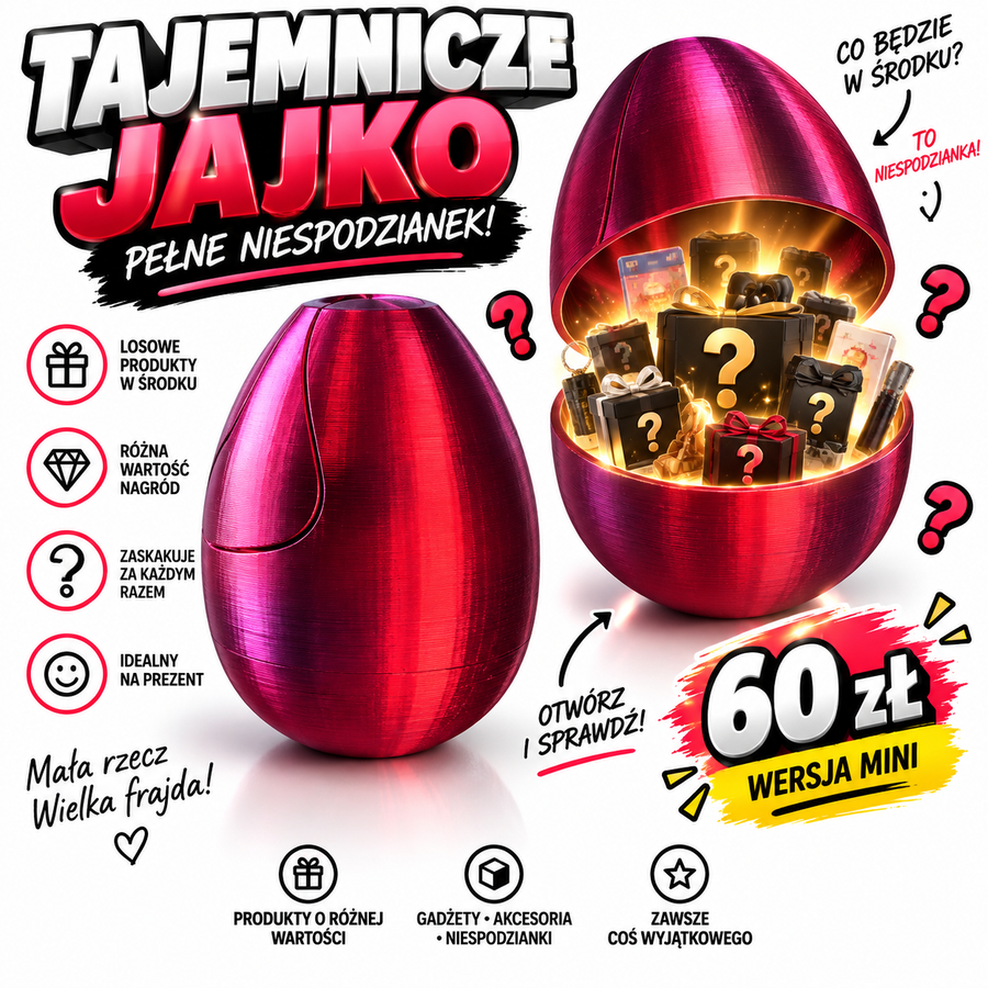 Tajemnicze Jajko Mini 60 zł - niespodzianka QLIC